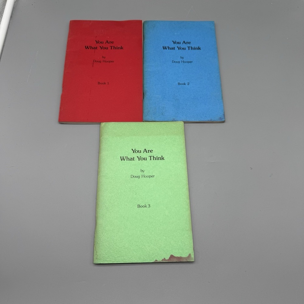 You Are What You Think 3 Books 1981~ Doug Hooper Self-Improvement Motivation